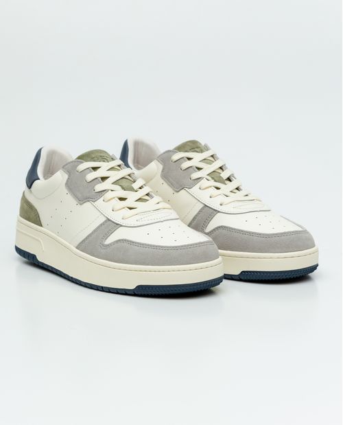 Tenis Tipo Basket en Cuero para Hombre