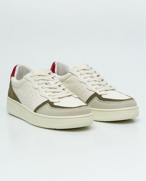 Tenis Tipo Basket en Cuero para Hombre