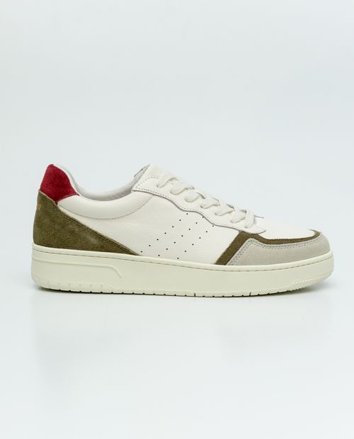 Tenis Tipo Basket en Cuero para Hombre
