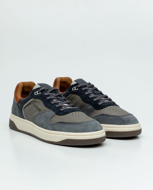 Tenis Tipo Basket en Cuero para Hombre