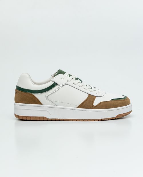 Tenis Tipo Basket en Cuero para Hombre