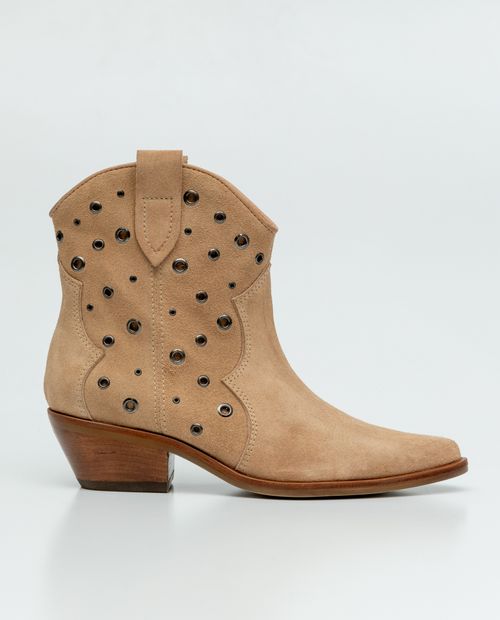 Botas Tipo Western en Cuero para Mujer