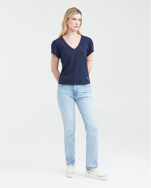 Camiseta con Mangas con Volumen para Mujer