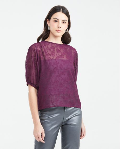 Camisa en Encaje para Mujer