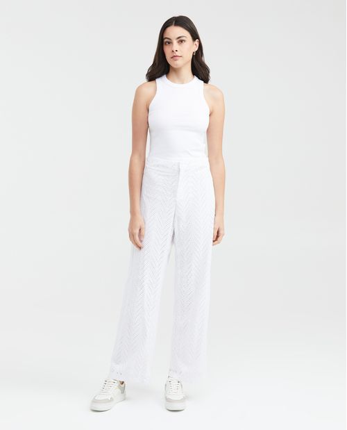 Pantalón en Ojalillo para Mujer