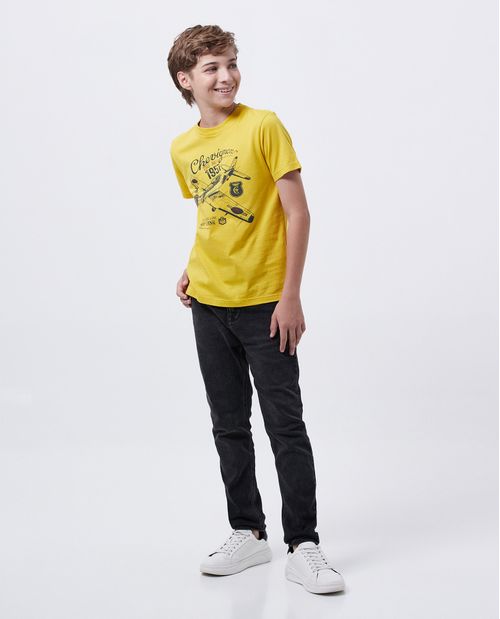Camiseta Estampada en Algodón para Niño