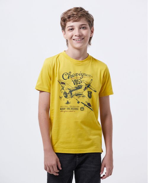 Camiseta Estampada en Algodón para Niño