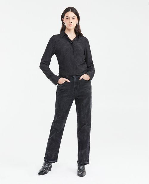 Camisa con efecto Metalizado para Mujer