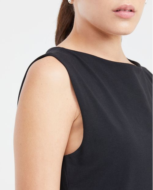 Camiseta con Escote Almendrado para Mujer