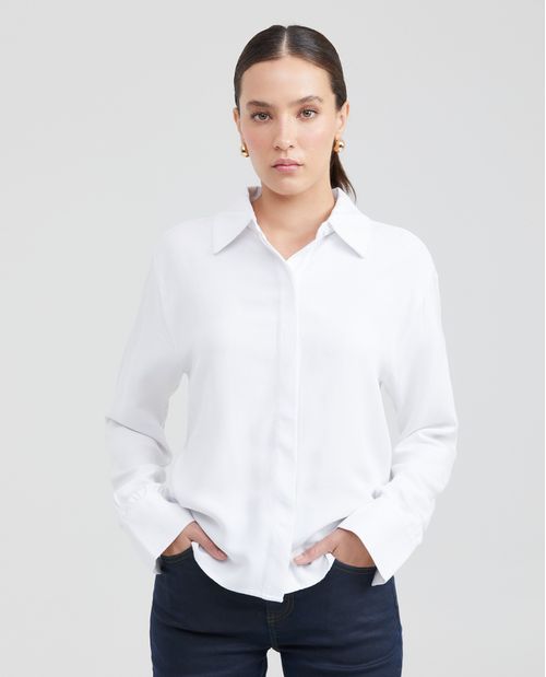 Camisa Silueta Recta para Mujer