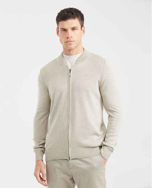 Chaqueta Tejida con Cuello Nerú para Hombre
