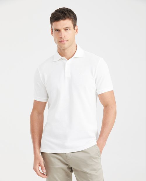 Camiseta Polo Slim Fit Textura Tejida para Hombre