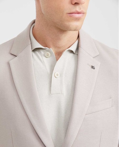 Blazer en Tejido de Punto con Bolsillos Funcionales para Hombre
