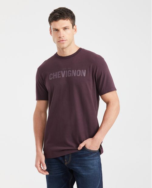 Camiseta Slim Fit Estampada Cuello Redondo para Hombre
