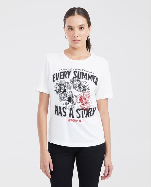Camiseta Estampada para Mujer