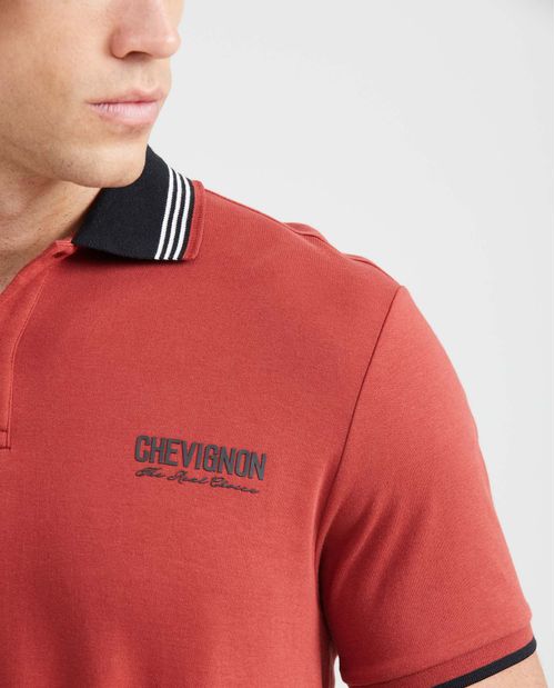 Camiseta Polo Slim Fit en Jersey Semi Pesado para Hombre