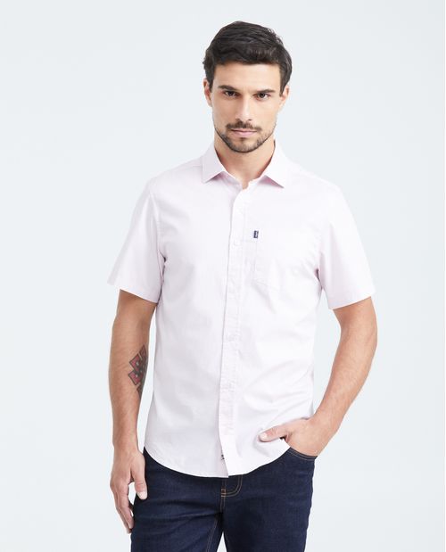 Camisa Manga Corta Algodón Masculino