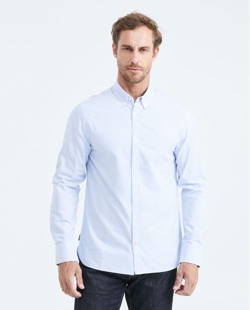 Camisa Manga Larga Algodón Masculina