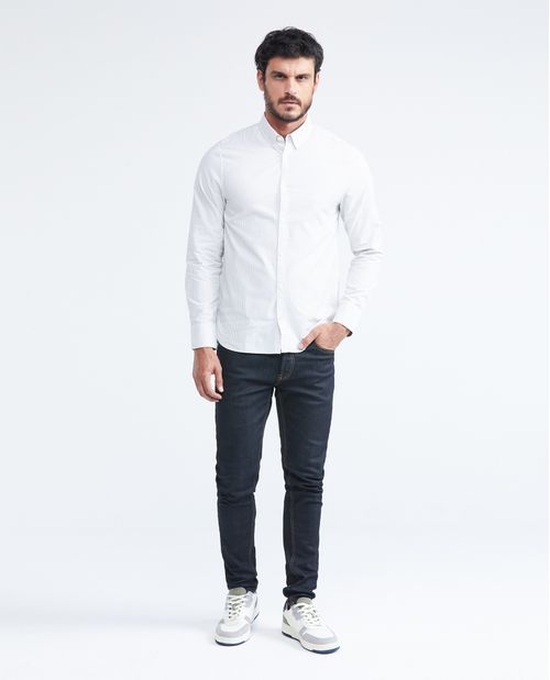Camisa Manga Larga Algodón Masculina
