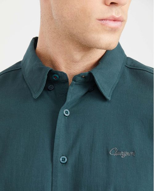 Camisa Classic Fit Manga Corta para Hombre