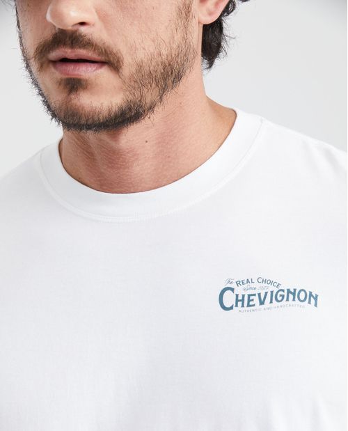 Camiseta Classic Fit Estampada Cuello Redondo para Hombre