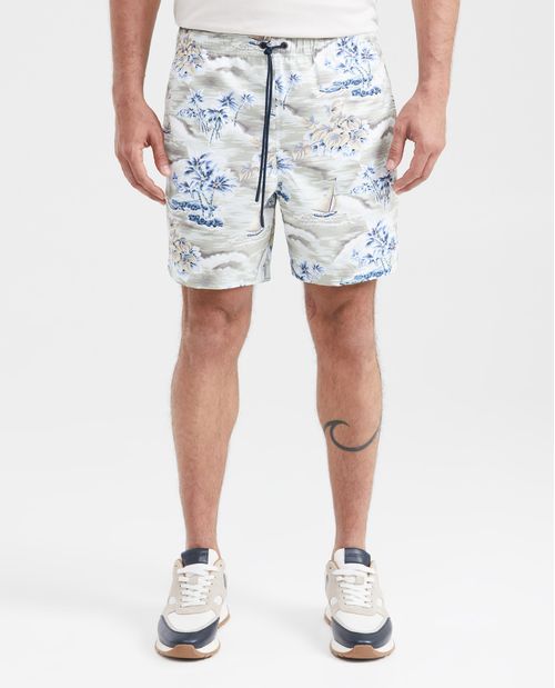 Pantaloneta de Baño Estampada para Hombre
