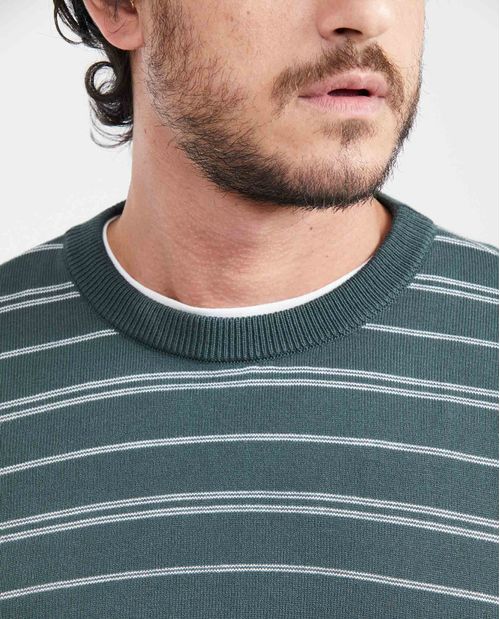 Suéter Tejido con Cuello Redondo para Hombre