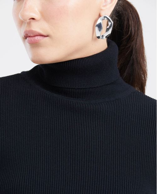 Suéter Tejido con Cuello Tortuga para Mujer