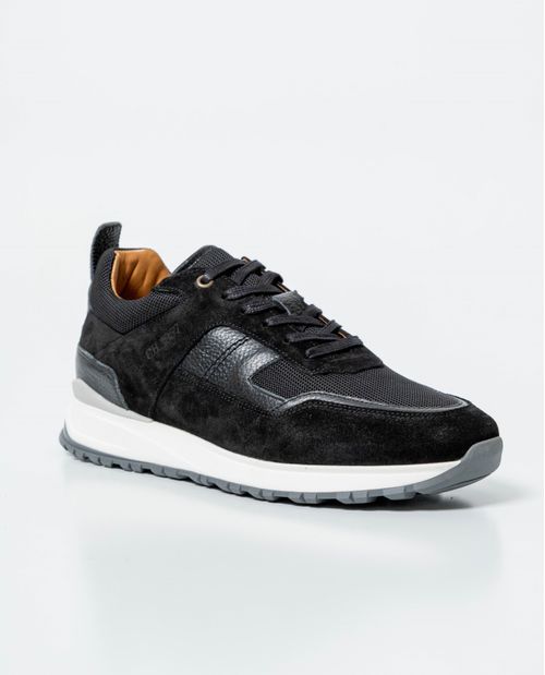 Tenis Tipo Runner en Textil y Cuero para Hombre