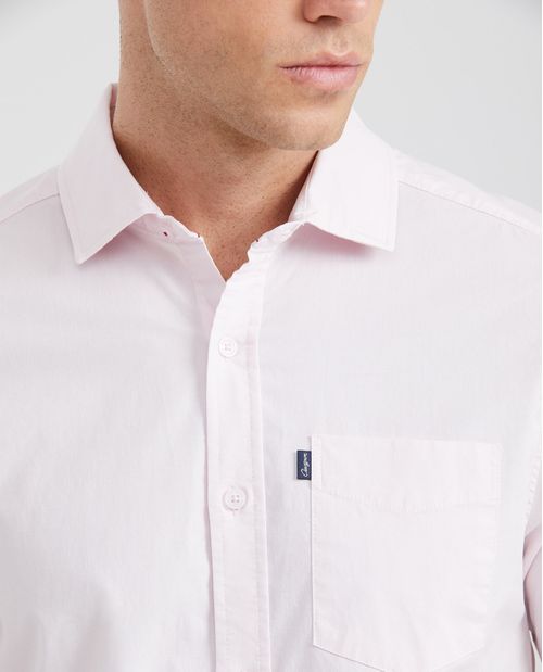 Camisa Manga Corta Algodón Masculina
