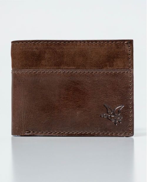 Billetera en Cuero Formato Horizontal Dos Alas para Hombre