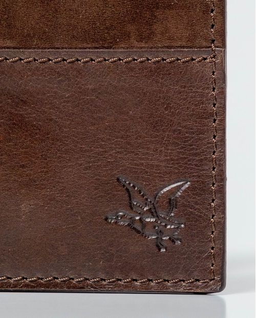 Billetera en Cuero Formato Horizontal Dos Alas para Hombre