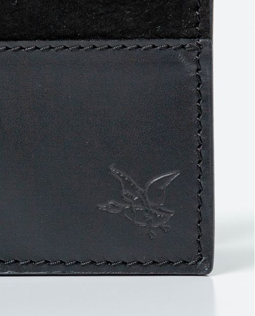 Billetera en Cuero Formato Horizontal Dos Alas para Hombre