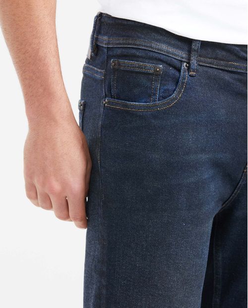 Jean Súper Slim Fit Tiro Bajo Bota Super Slim Azul Ultra Oscuro para Hombre