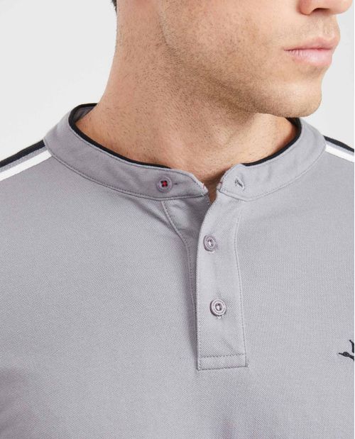 Camiseta Polo Slim Fit Cuello Nerú para Hombre