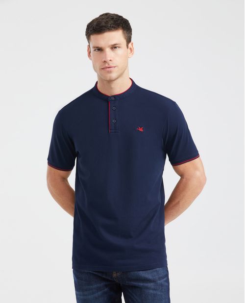 Camiseta Polo Classic Fit Cuello Nerú para Hombre