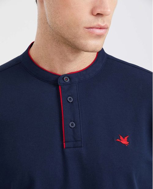 Camiseta Polo Classic Fit Cuello Nerú para Hombre