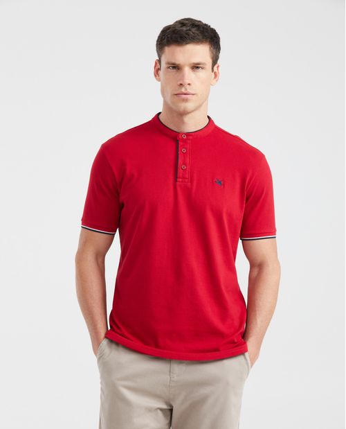Camiseta Polo Classic Fit Cuello Nerú para Hombre
