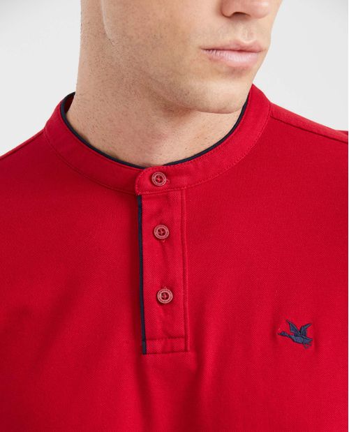 Camiseta Polo Classic Fit Cuello Nerú para Hombre