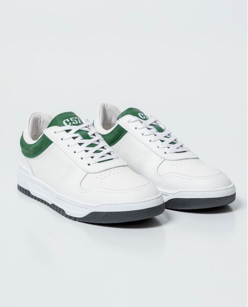 Tenis Tipo Basket en Cuero para Hombre