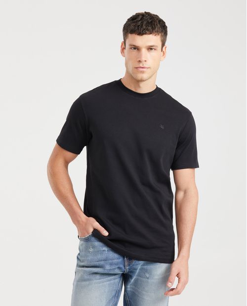 Camiseta Básica de Hombre, Slim Fit Cuello Redondo - 100% Algodón