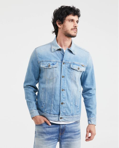 Chaqueta en Denim Azul Claro para Hombre
