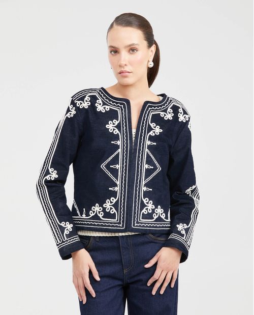 Chaqueta con Bordados para Mujer