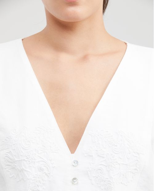 Camisa con Bordados para Mujer