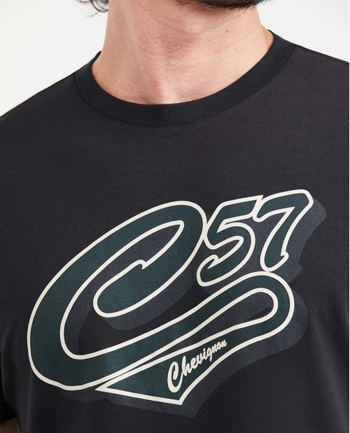 Camiseta Slim Fit Estampada Cuello Redondo para Hombre