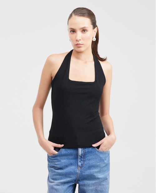 Camiseta con Cuello Halter para Mujer