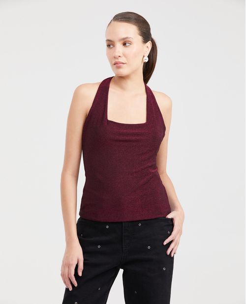 Camiseta con Cuello Halter para Mujer