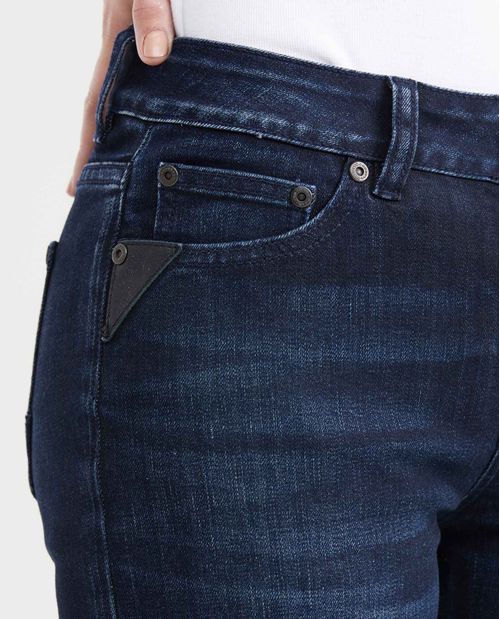 Jean Low Rise Boot Cut Azul Oscuro para Mujer