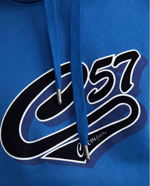 Buzo Cerrado con Capucha y Estampado Frontal para Hombre