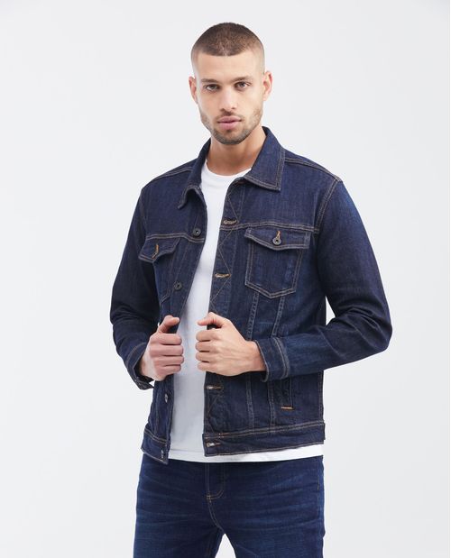Chaqueta Trucker Algodón-Elastano Masculina